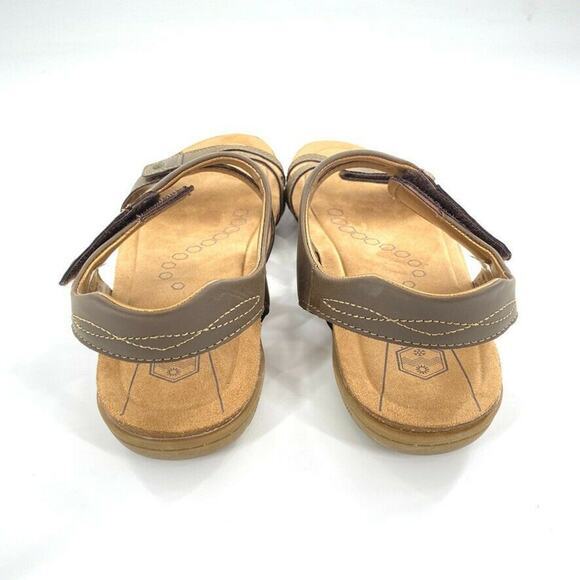 Earth Origins Sandals Women's Size 6 Brown Leather Adjustable Straps Casual - Picture 5 of 6